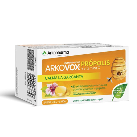 ARKOVOX  PROPOLIS COMP. MIEL Y LIMON 24 CP.